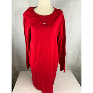 Women’s Tommy Hilfiger Long Sleeve T-Shirt Dress Size Large Round Neck Casual